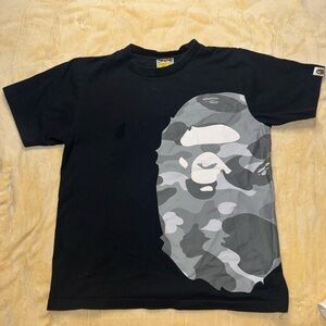 Bape Black and Gray Big Ape T-Shirt